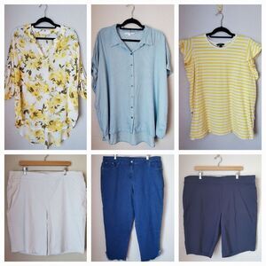 Summer Capsule Wardrobe | 6 Interchangeable Pieces | Size 20 & 2X